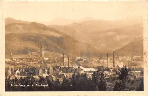C038 Österreich, Judenburg Gesamtansicht Vintage Postkarte