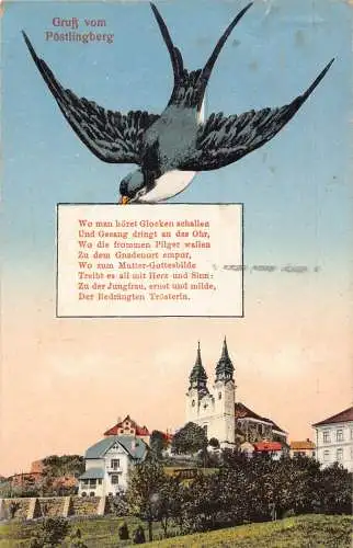 C038 Österreich, Gruss vom Postlingberg 1933 alte Postkarte