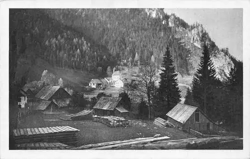 C037 Österreich, Bergblick Vintage Postkarte