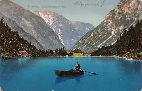 C038 Österreich, Eisenerzer See Vintage Postkarte