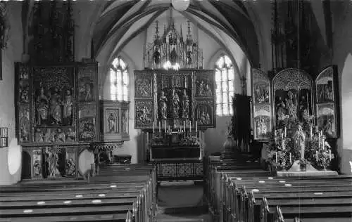 C039 Österreich, Freistadt Kirche Vintage Postkarte