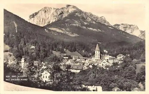 C039 Österreich, Bad Aussee mit Trisselwand Vintage Postkarte