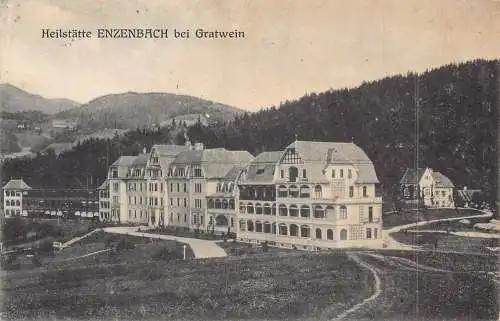 C038 Österreich, Heilstaette Enzenbach bei Gratwein 1922 alte Postkarte