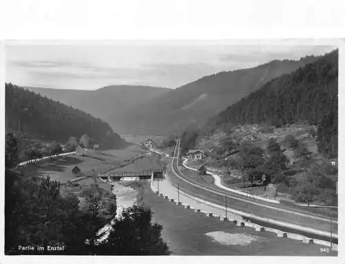 L345 Deutschland 1936 Partie im Enztal Pforzheim Schwarzwald Vintage Postkarte