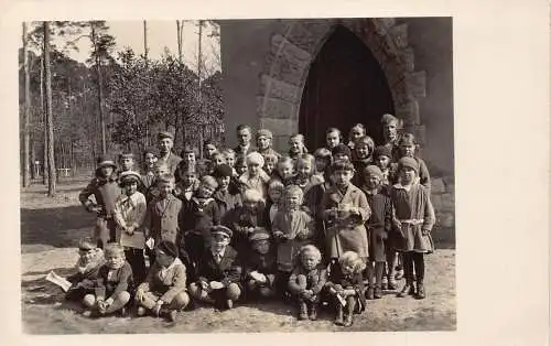 L408 Deutschland Hangelsberg 1931 Gruppenfoto Vintage Postkarte