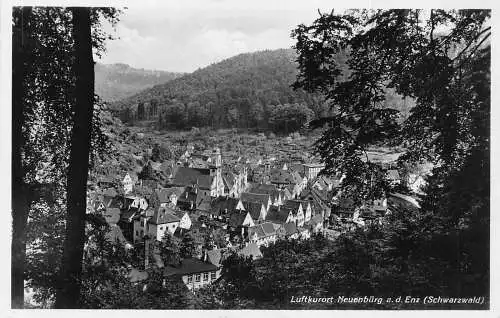 L197 Deutschland 1938 Luftkurort Neuenbuerg ad Enz Schwarzwald Vintage Postkarte