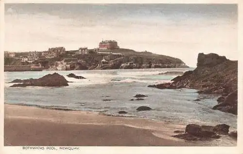 A918 England Bothwicks Pool Newquay Vintage Postkarte