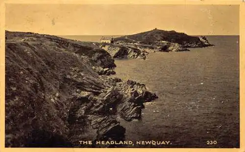 A918 England 1944 Newquay The Headland Vintage Postkarte