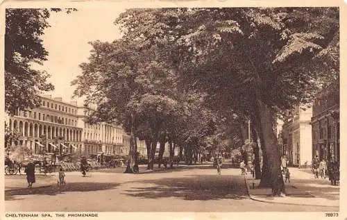 A920 England 1949 Cheltenham Spa The Promenade Vintage Postkarte