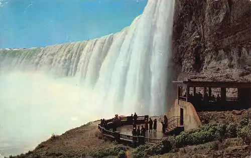 A924 Canada Plaza Below Horseshoe Falls Ontario Vintage Postkarte