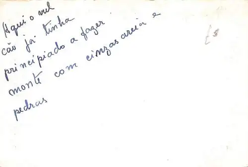 A927 Portugal Fayal Acores Aspecto do Vulcao Capelinhos Vulcano RPPC Postkarte