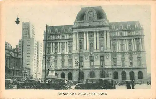 A936 Argentinien Buenos Aires Palacio del Correo Autos Oldtimer Postkarte