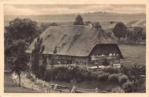 L207 Deutschland 1952 Schwarzwaldhaus Haus Vintage Postkarte