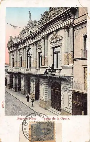 L353 Argentinien Buenos Aires Teatro de la Opera Vintage Postkarte