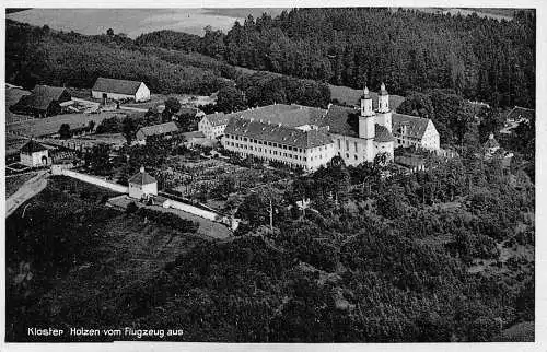 L206 Deutschland Kloster Holzen Luftaufnahme Vintage Postkarte