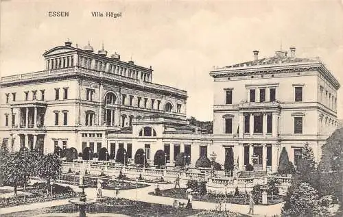 L207 Deutschland Essen Villa Hügel Schloss Vintage Postkarte