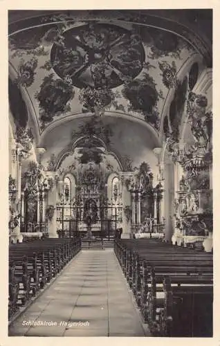 L159 Deutschland Schlosskirche Haigerloch im Inneren der Kirche Vintage Postkarte