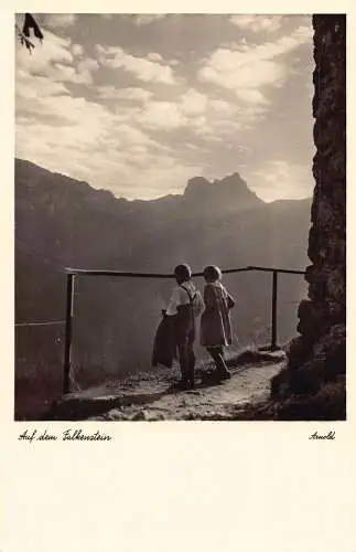 L215 Deutschland Füssen auf dem Falkenstein Vilstal Kinder RPPC Postkarte