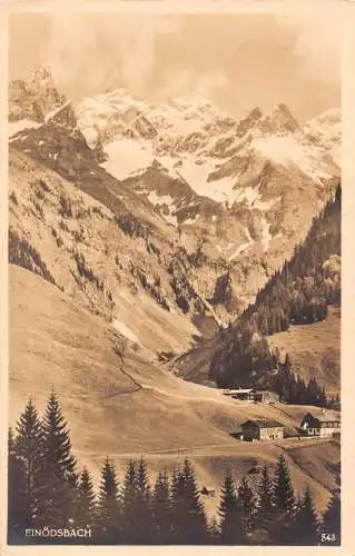 L216 Deutschland 1933 Einoedsbach Berge Häuser Vintage Postkarte