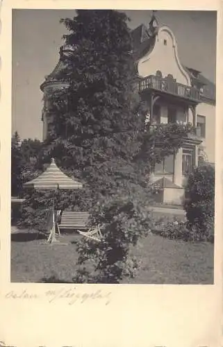 L215 Deutschland Pappelu bei Neuburg Bäume Straße RPPC Postkarte