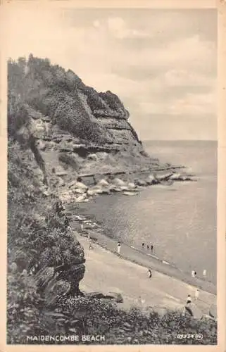 A942 England Maidencombe Beach RPPC Vintage Postkarte