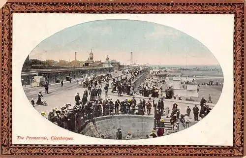 A948 England 1910 Cleethorpes Promenade Passepartout Vintage Postkarte