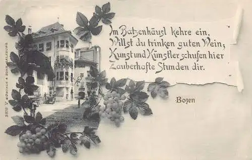 L036 Italien Bozen Bozen Vintage Postkarte