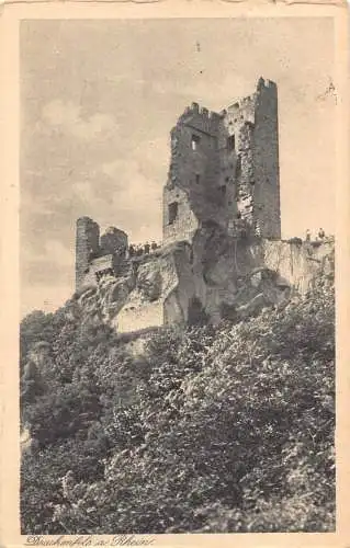 L216 Deutschland 1926 Drachenfels Am Rhein Zitadellenruine Vintage Postkarte