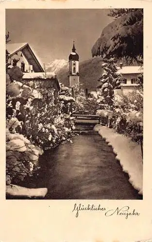 L216 Deutschland 1937 Glueckliches Neujahr Neujahr Ludwigshafen Postauto Postkarte
