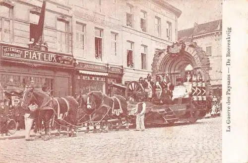A098 Belgien Bauernkrieg De Boerenkrijg Fiat Lux Jansvischhandel Geschäfte Postkarte