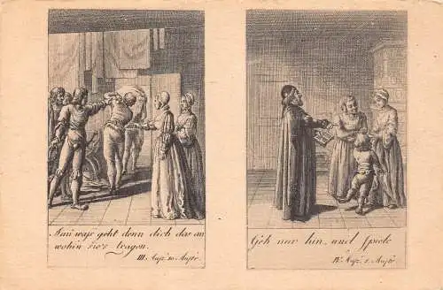 A096 Künstlerkarte Die lustigen Weiber von Windsor von W Shakespeare Skizzen Postkarte