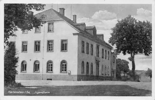 A131 Deutschland Hartestenstein/Sa Jugendheim Schule Vintage Postkarte
