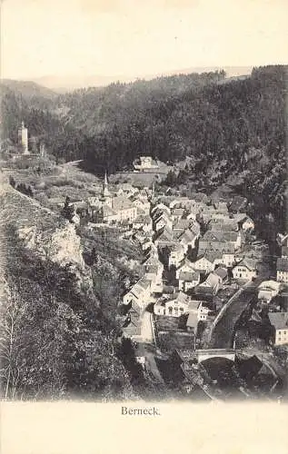 L213 Deutschland Berneck Panoramablick Vintage Postkarte