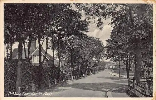 A952 England 1943 Gubbins Lane Harold Wood Vintage Postkarte