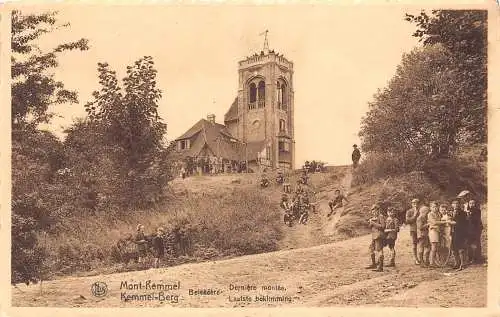 Belgien Mont Kemmel Belvedere Kinder Vintage Postkarte