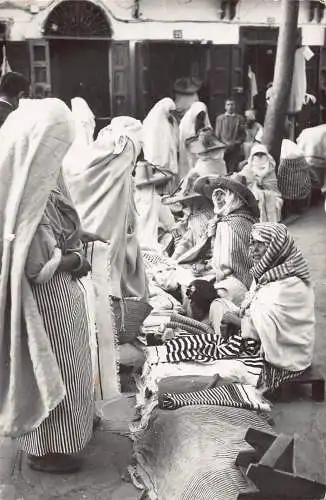 A954 Marokko 1955 Tetuan En El Zogo Markt RPPC Vintage Postkarte