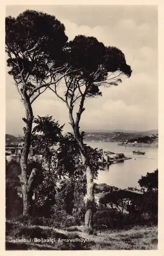 A955 Türkei 1931 Istanbul Bogazici Arnavutkoyu RPPC Vintage Postkarte