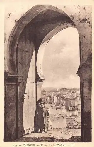 A956 Marokko Tanger Porte de Casbah Vintage Postkarte