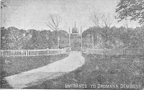 A957 Irland Eingang Dromana Demesne Vintage Postkarte