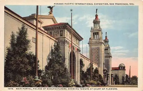 A956 US Panama Pacific Int Exposition San Francisco 1915 Vintage Postkarte
