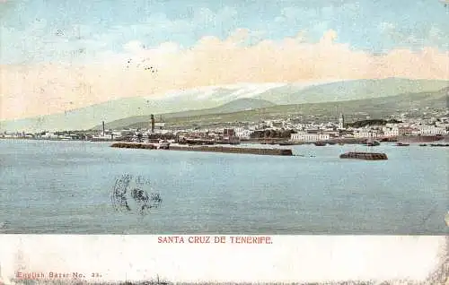 A957 Spanien 1904 Santa Cruz de Tenerife Vintage Postkarte