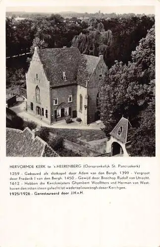 Niederlande Hervormde Kerk te 's-Heerenberg Kirche RPPC Vintage Postkarte