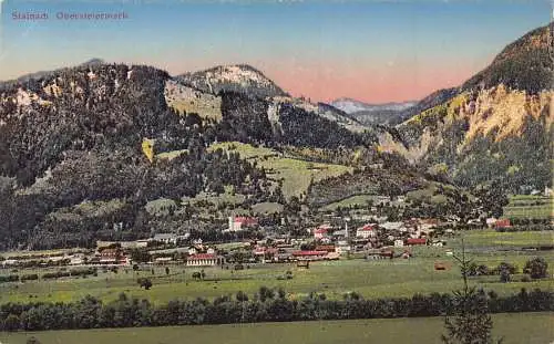 C048 Deutschland Stainach Panoramablick Vintage Postkarte