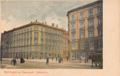 C045 Dänemark Kopenhagen Classensgade Vintage Postkarte
