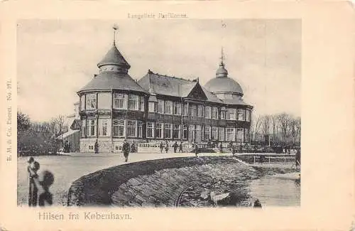 C045 Dänemark Kopenhagen Langelinie Pavillonen Vintage Postkarte