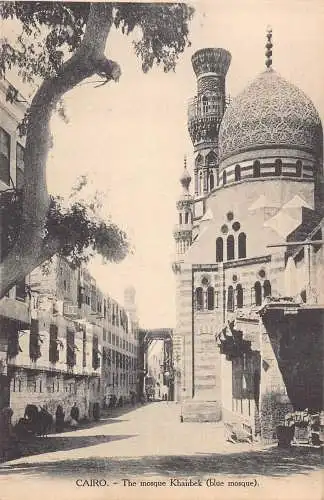 C046 Ägypten Kairo Die Moschee Khairbek Blaue Moschee Vintage Postkarte