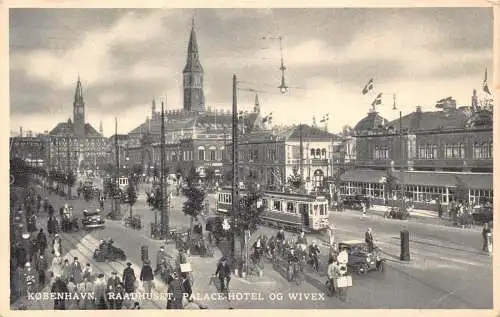 C045 Dänemark Copenhagen Palace Hotel Vintage Postkarte