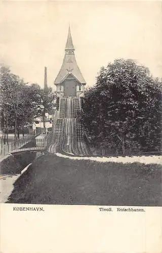 C045 Dänemark Kopenhagen Tivoli Vintage Postkarte