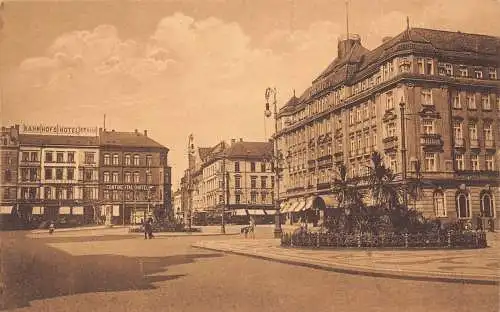C048 Deutschland Chemnitz Continental Hotel Vintage Postkarte