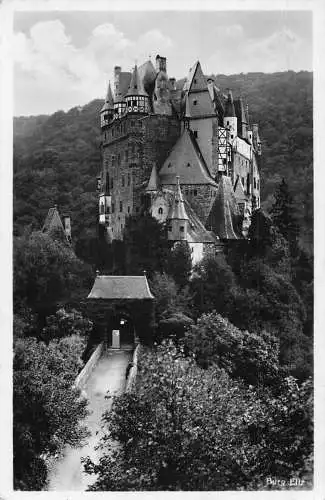 C048 Deutschland Burg Eltz Burg 1938 Vintage Postkarte